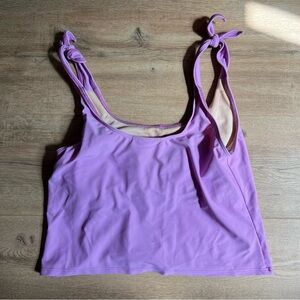 Kortni Jeane Lilac Tie-Up Top